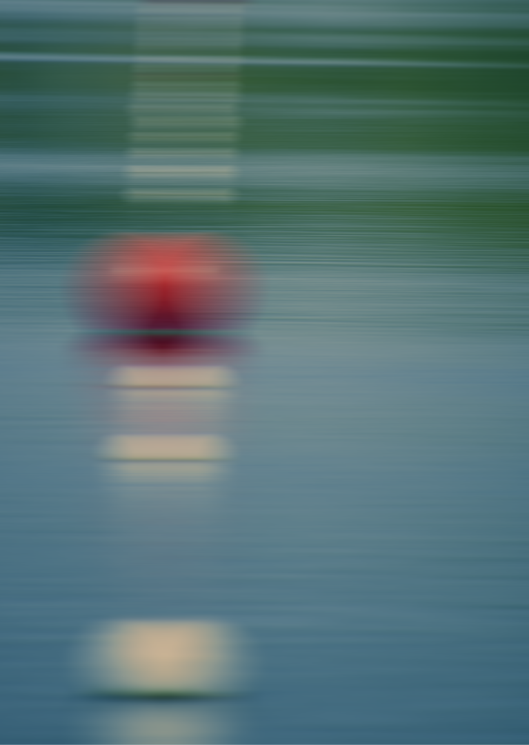 La bola vermella a l'aigua